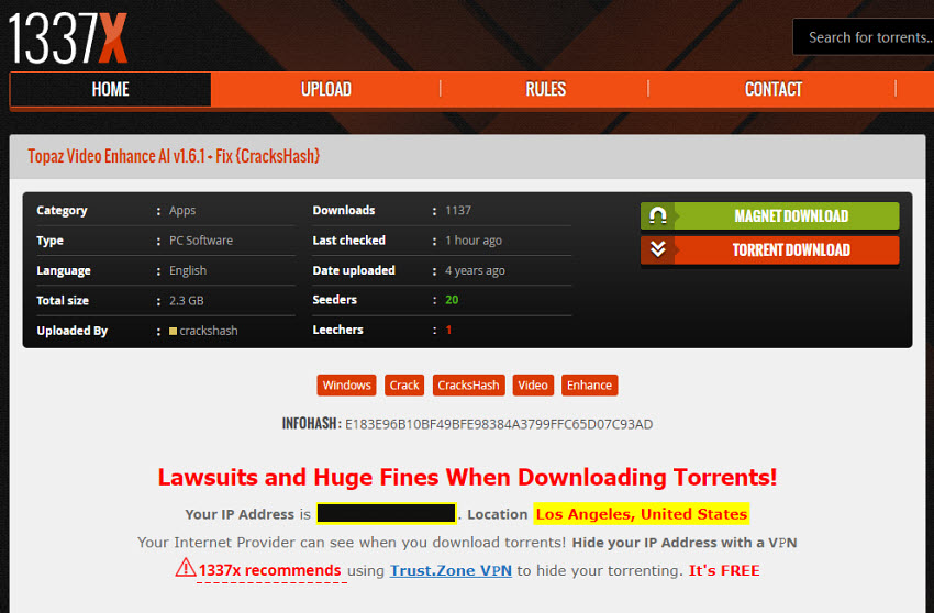 topaz video ai cracked file download risks
