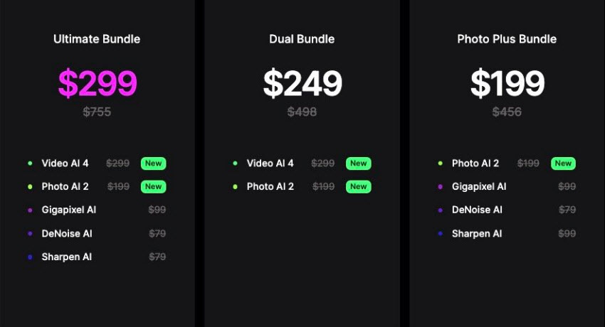 Topaz  Photo AI discount bundle