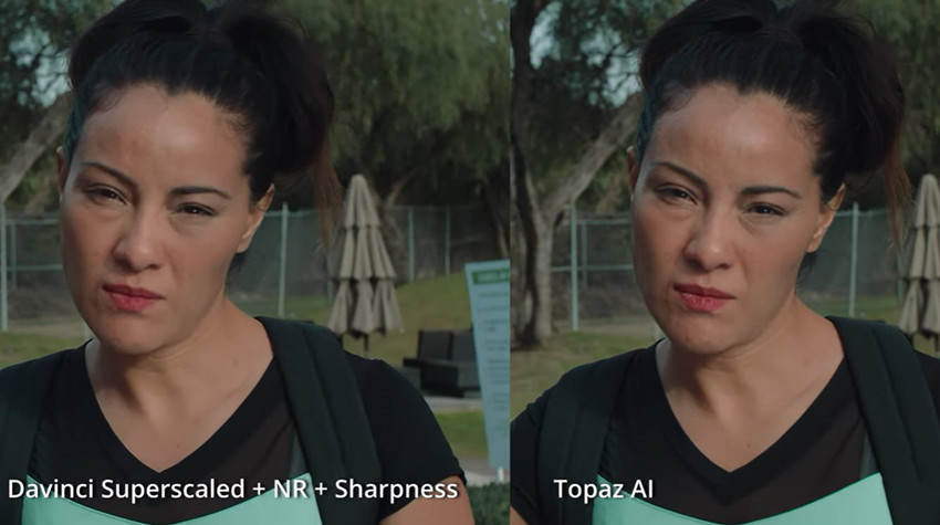 Topaz Video vs Davinci Resolve upscaling