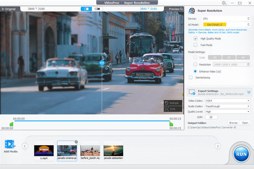 Unblur a Video