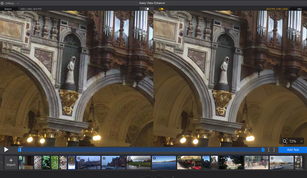 Aiarty Video Enhancer Upscale Video Architecture Footage
