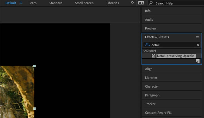 Apply Detail Preserving Upscale Effect