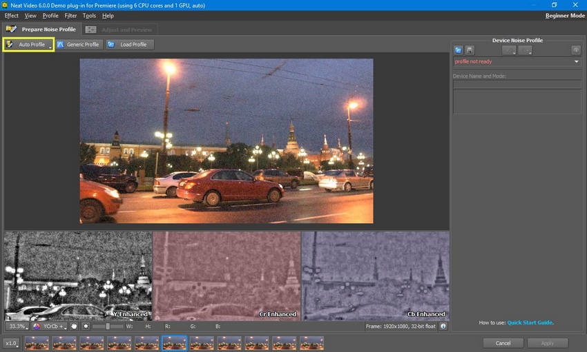 build a new noise profile