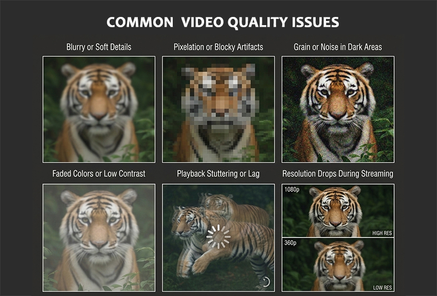 Common video quality issues