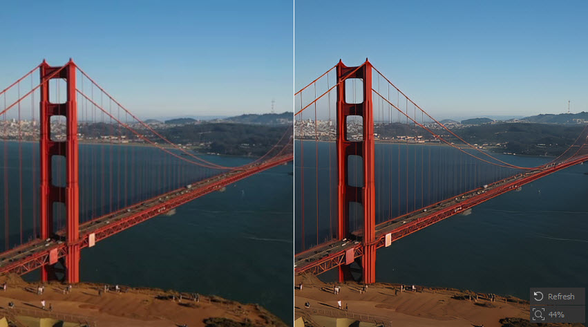 original video quality vs enhanced quality