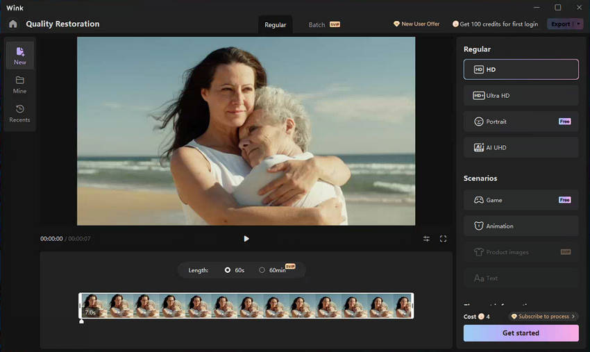 how to use Wink Video enhancer