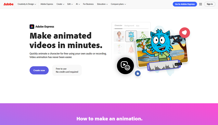 Adobe Express Animation