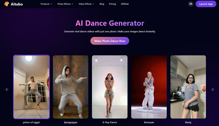 Aitubo AI Dance Generator