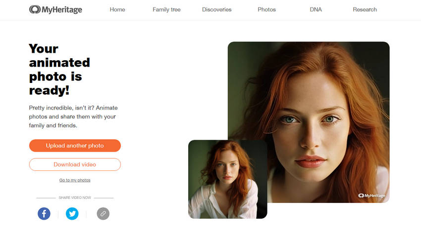 How to animate old photos online