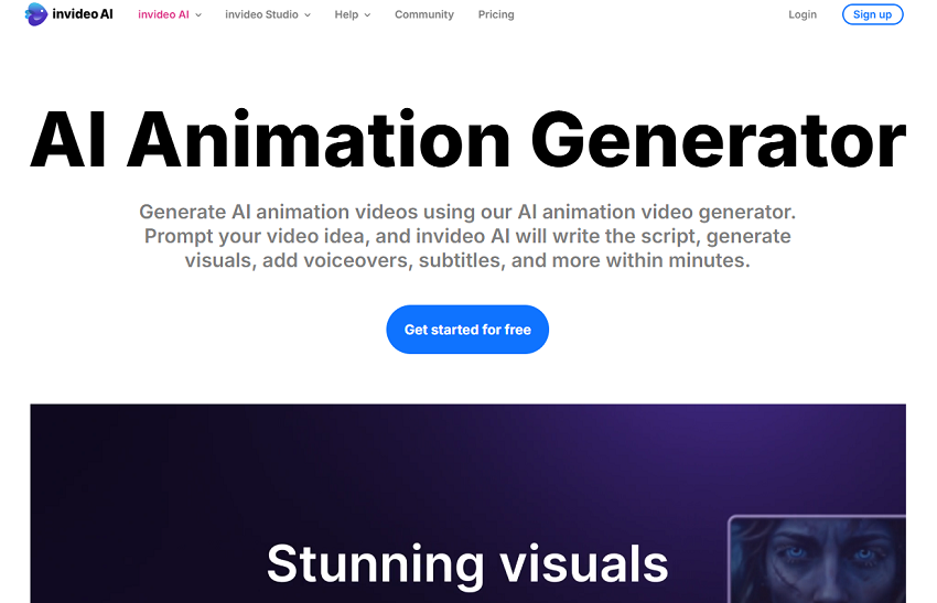 Invideo AI Animation Generator