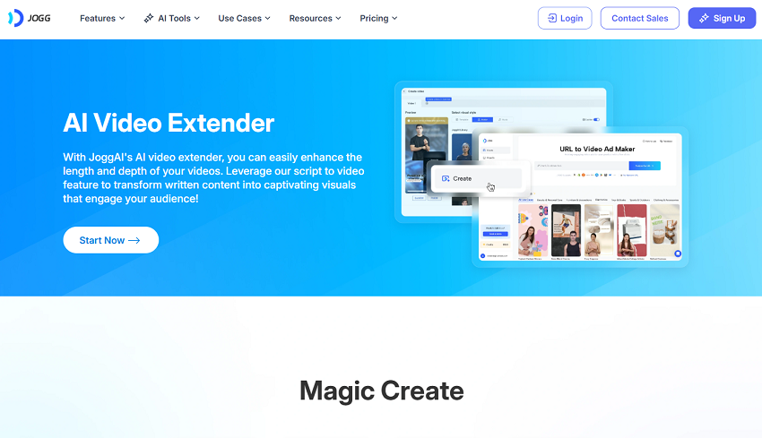 JoggAI AI Video Extender