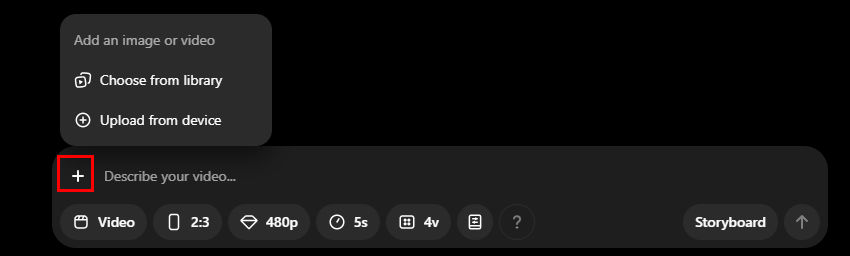 Upload image or video