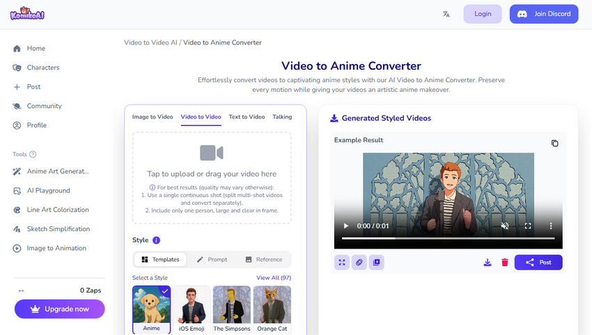 Komiko – High-Fidelity Anime Style Transfer