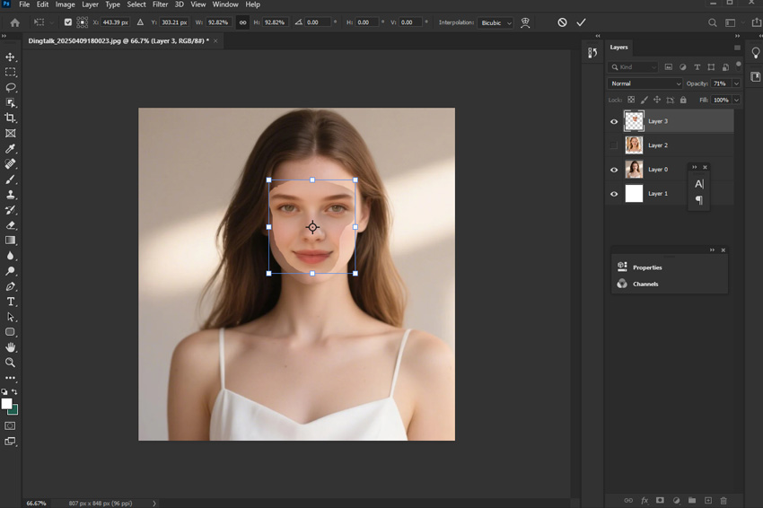 Resize the Face