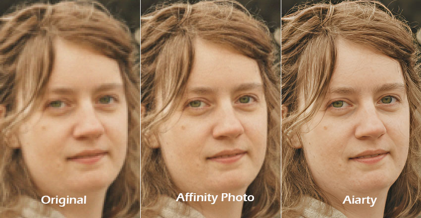 Affinity Photo AI Upsacling Result