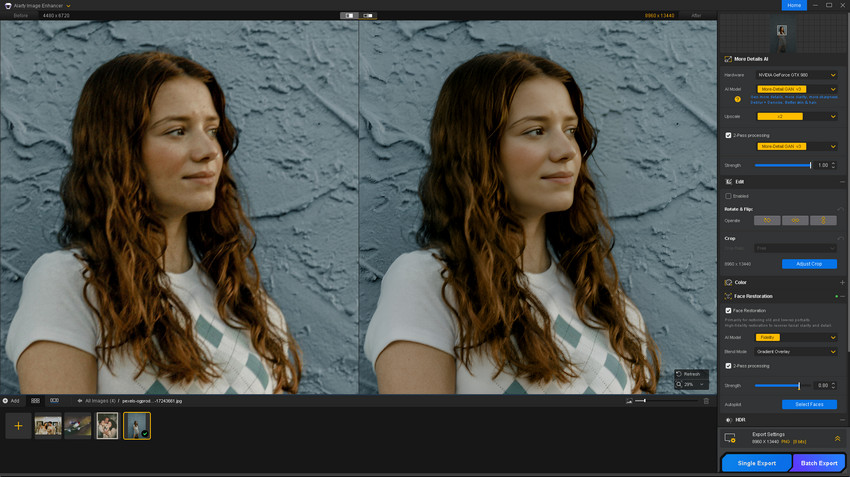 Stretch and Enhance an Image  Without Losing Quality