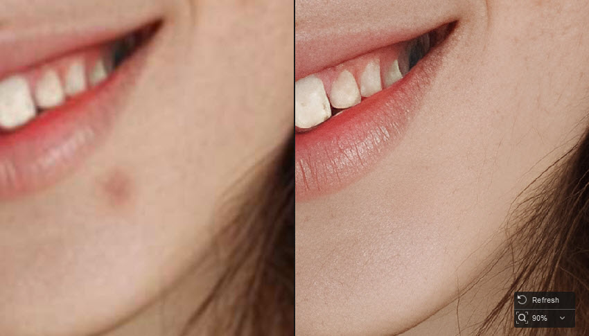 remove blemish photoshop AI alternative