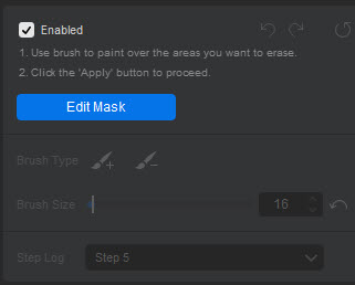 Edit mask
