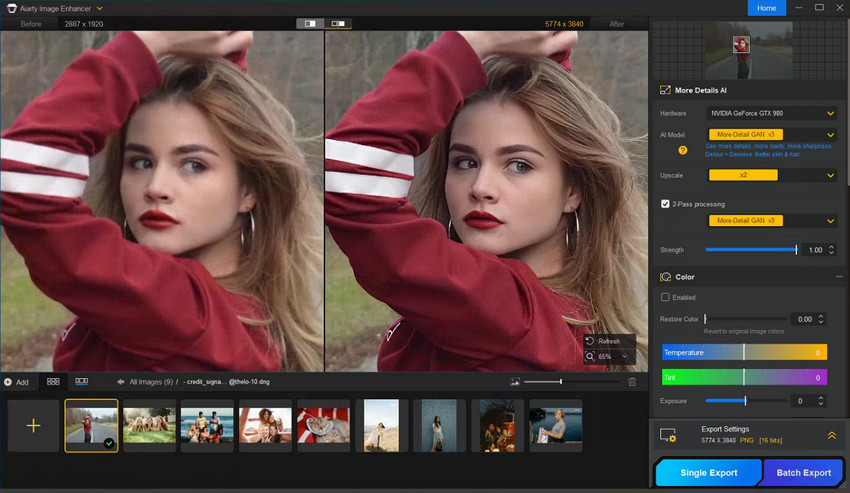 Enhance Image with Aiarty Image Enhancer