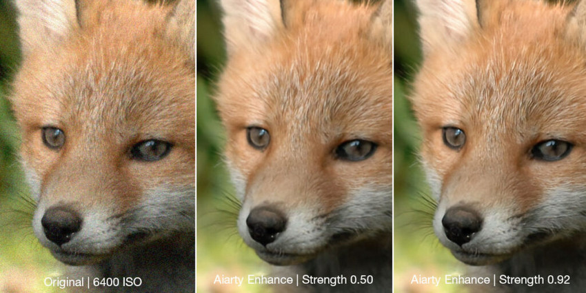 Aiarty low vs high Strength comparison