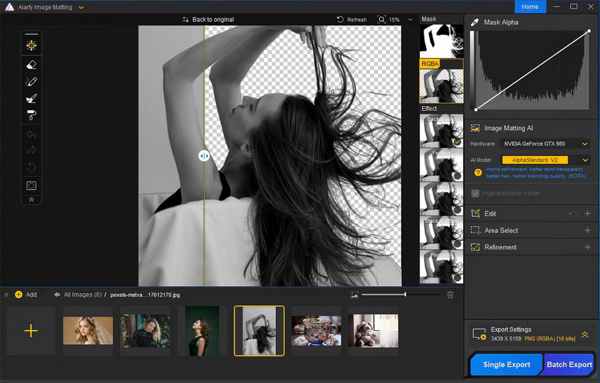 Aiarty Image Matting Remove Background