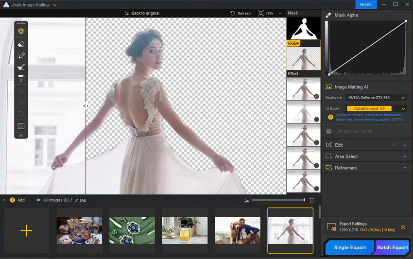Aiarty Image Matting Remove Background