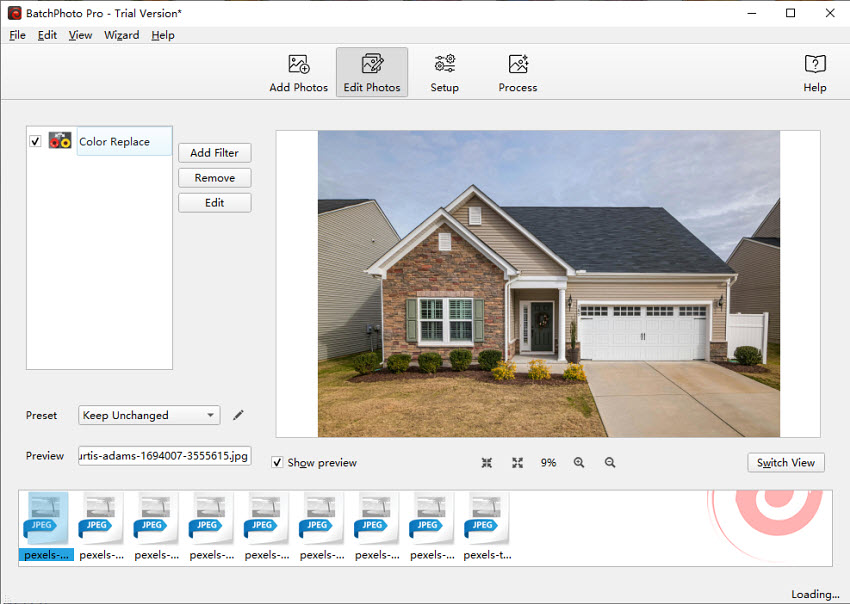 Bulk photo editing software