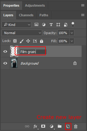 Add Grain with Camera Raw Filter