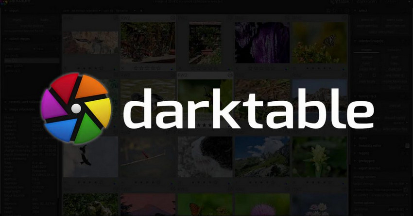 Darktable Interface