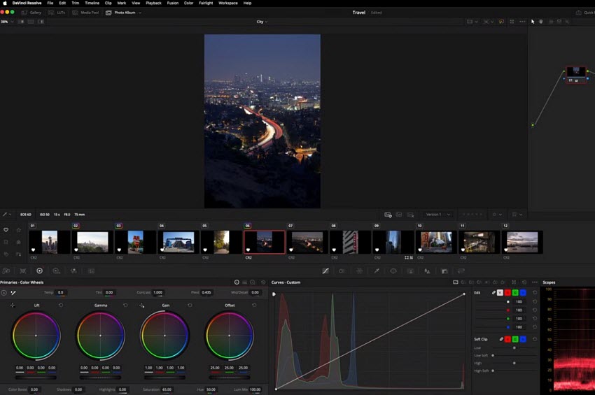 adjust colors of upscaled image in Davinci Resolve