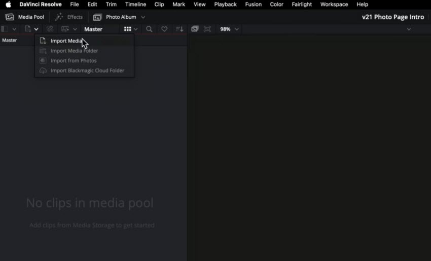 upscale image in davinci resolve