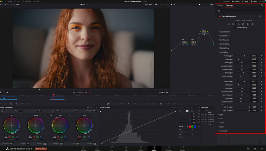 Davinci Resolve Face Refinement
