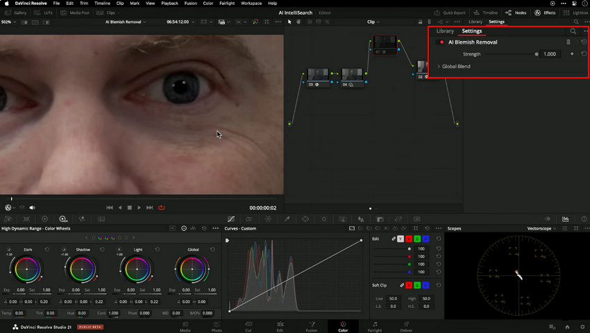 Davinci Resolve Face Refinement