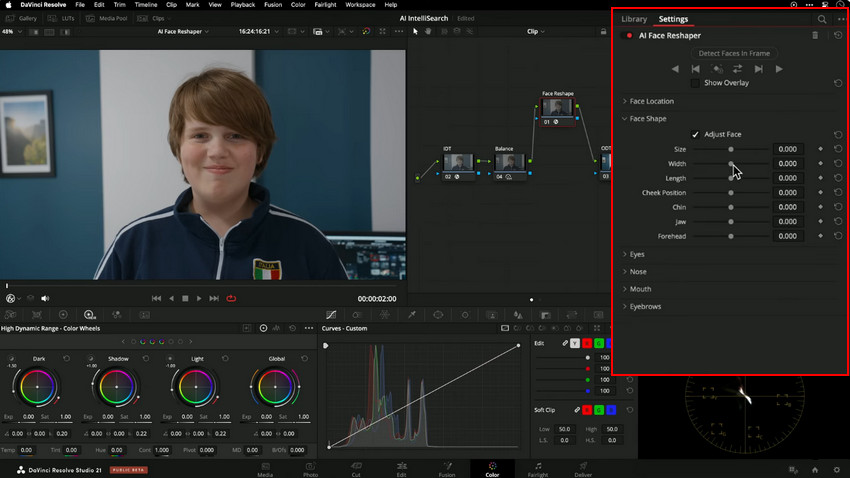 Davinci Resolve Face Refinement