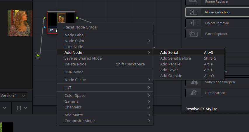 Davinci Resolve Create New Node - Color