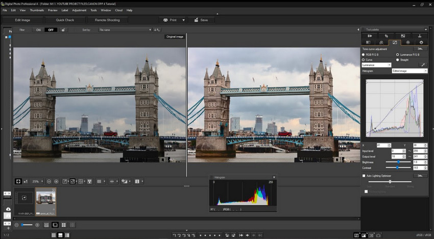 Develop RAW Files in Canon DPP
