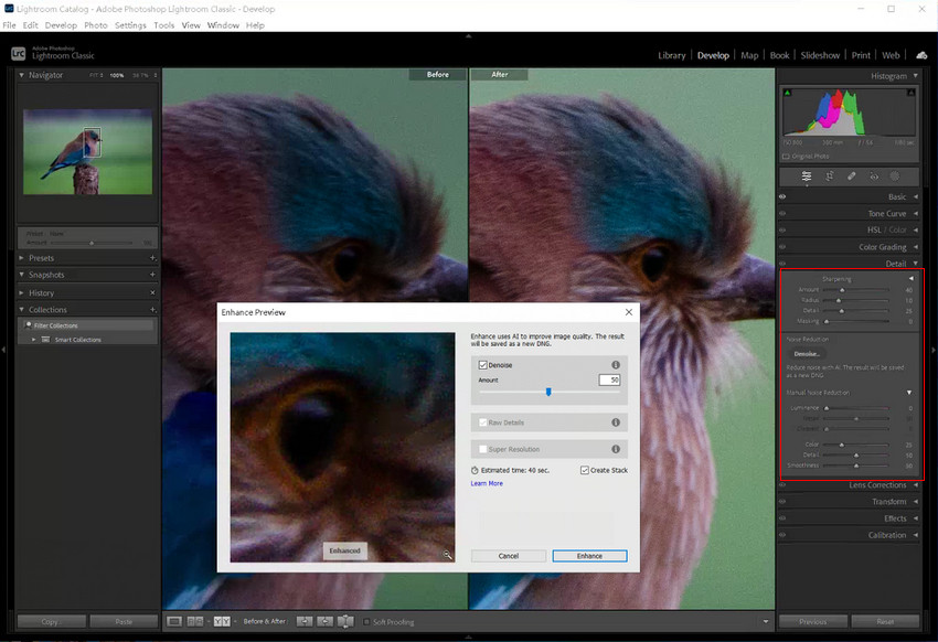 Reduce Noise in Lightroom