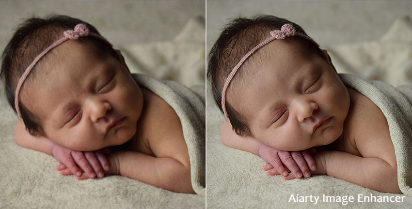 Newborn photo editing