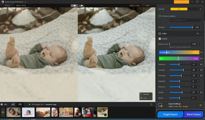 Restoring Old Newborn Photos