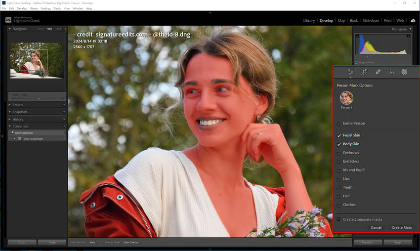 Enhance Eyes, Hair, and Facial Details