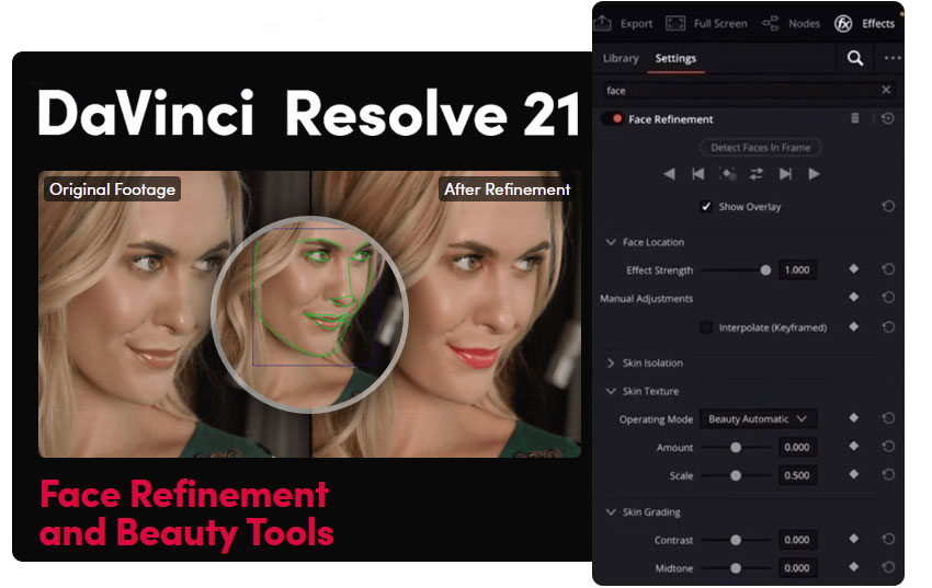 Davinci Resolve Face Enhancement