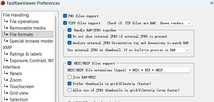 Fastrawviewer Format Support
