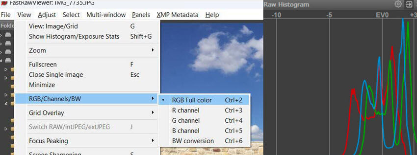 Fastrawviewer View Rgb Bw