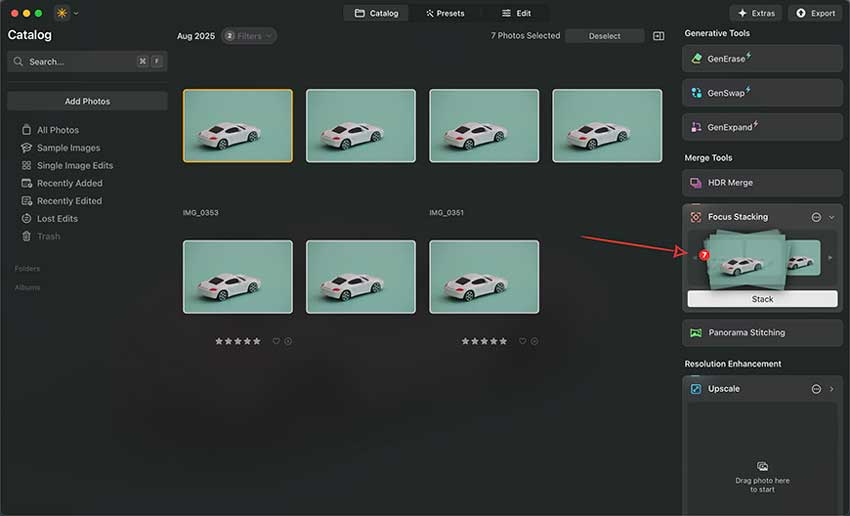 Focus Stacking Software - Luminar Neo