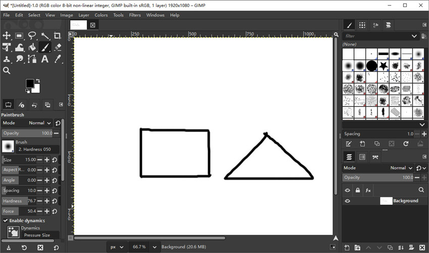 how to draw in GIMP