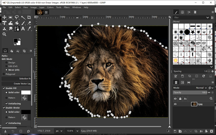 how to remove background in GIMP  