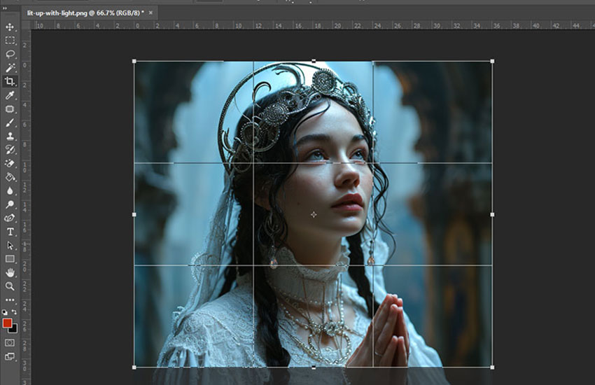 How to Crop an Image in PhotoShop to a Specific Size Step 1