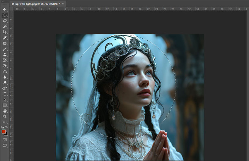 How to Crop an Image into a Circle in Photoshop Step 3