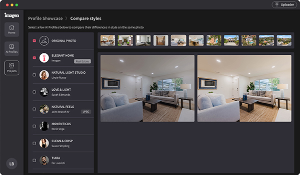 Imagen AI for real estate photo editing