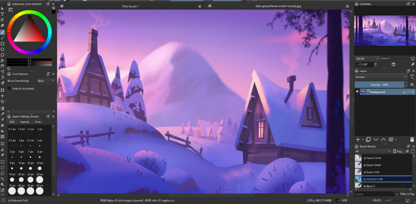 Best open source photo editor - Krita